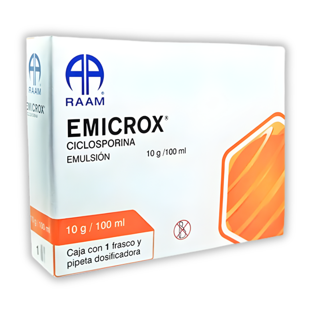 CICLOSPORINA 100 MG C/50 CAP EMICROX LAB RAAM
