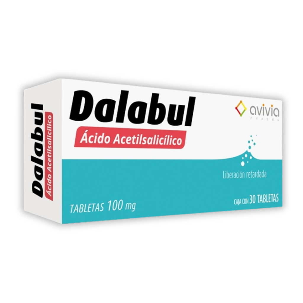 ACIDO ACETILSALICILICO 100 MG C/30 TAB LIBERACION RETARDADA DALABUL LAB AVIVIA