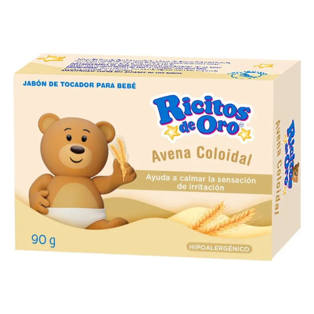 JABON RICITOS DE ORO PARA BEBE AVENA C/90 G GRISI