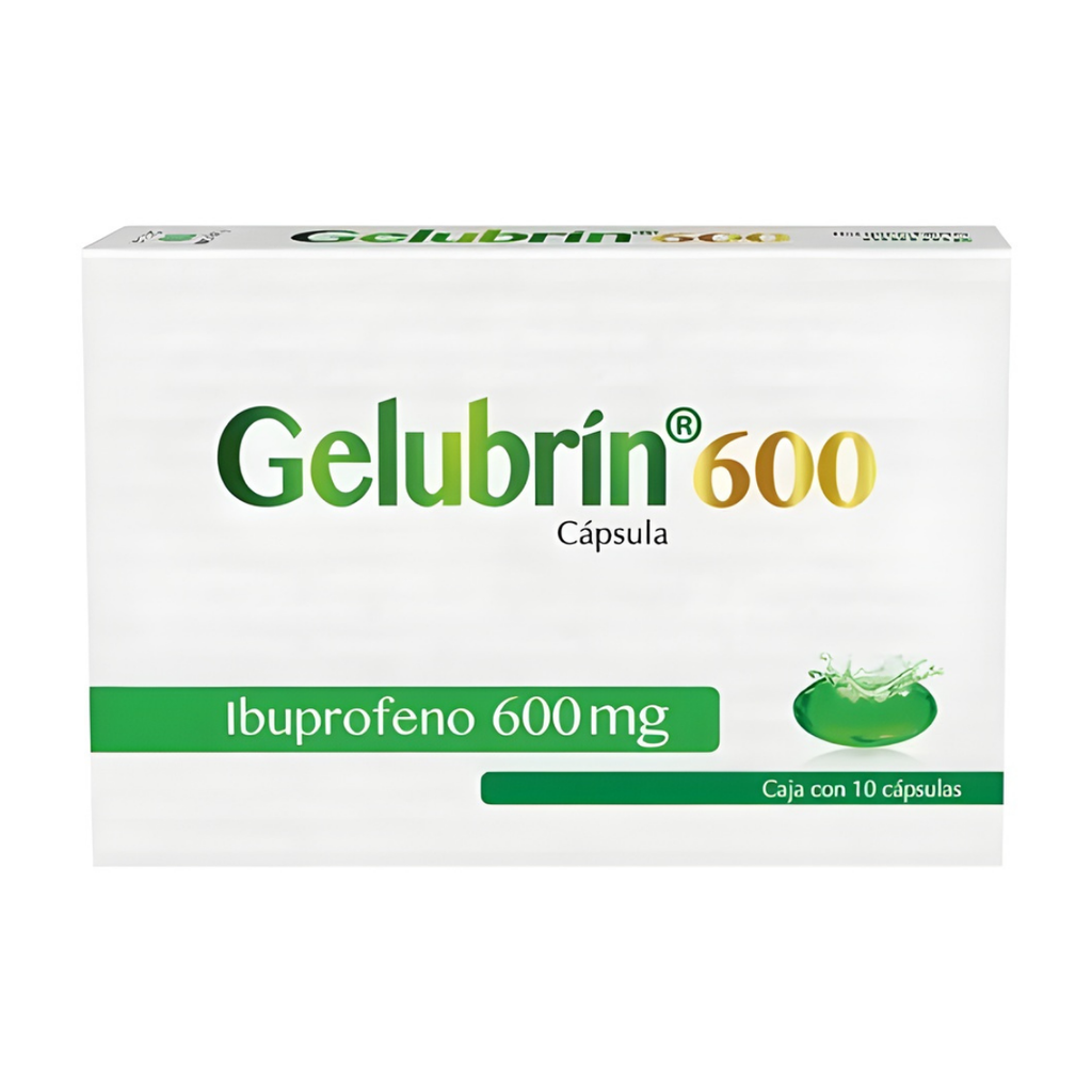 IBUPROFENO 600 MG C/10 CAP GELUBRIN 600 LAB PROGELA