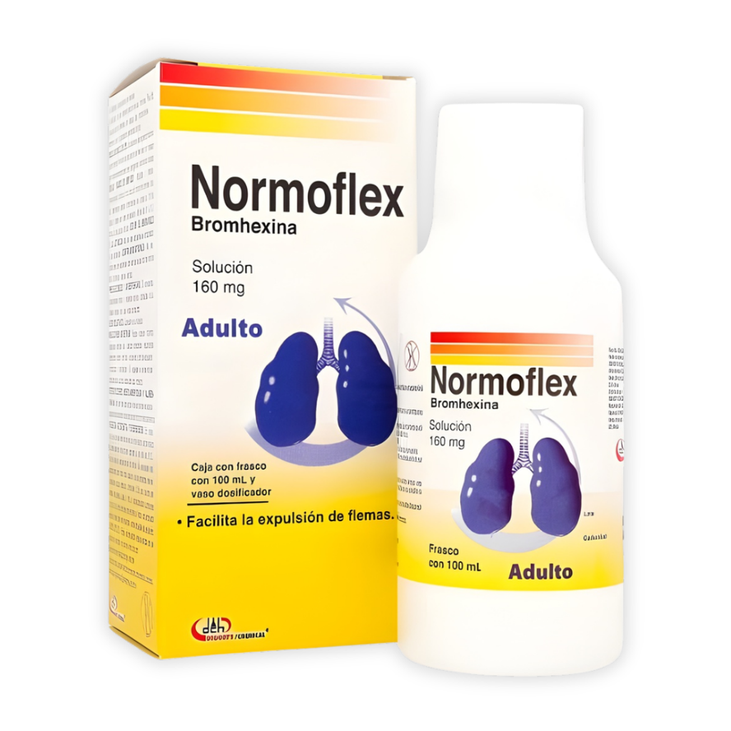 BROMHEXINA ADULTO SOL ORAL 160 MG/100 ML FCO C/100 ML NORMOFLEX LAB DEGORTS CHEMICAL