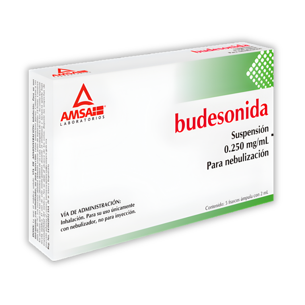 BUDESONIDA SUSP P/NEBULIZAR 0.250 MG/2 ML C/5 AMP (0.125 MG/ML) LAB AMSA (PULMICORT)
