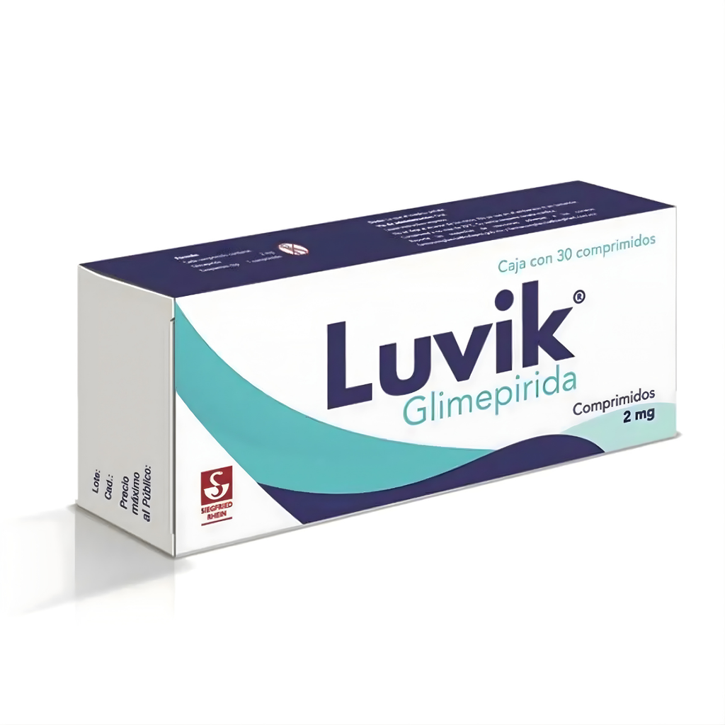 LUVIK 2 MG C/30 TAB GLIMEPIRIDA LAB SIEGFRIED RHEIN