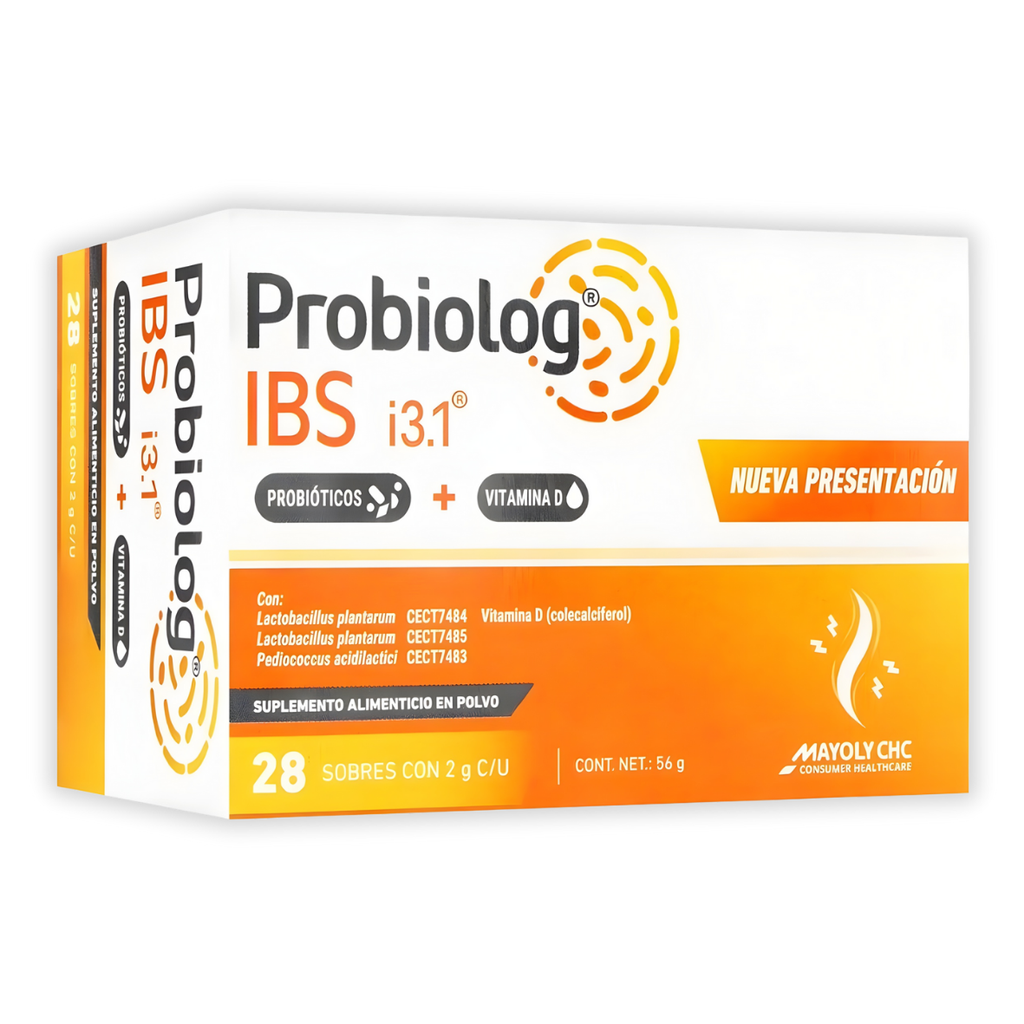 PROBIOLOG IBS 2 G C/28 SOBRES SUPLEMENTO ALIMENTICIO LACTOBACILLUS PLANTARUM ACIDILACTICI VITAMINA D LAB MAYOLY CHC