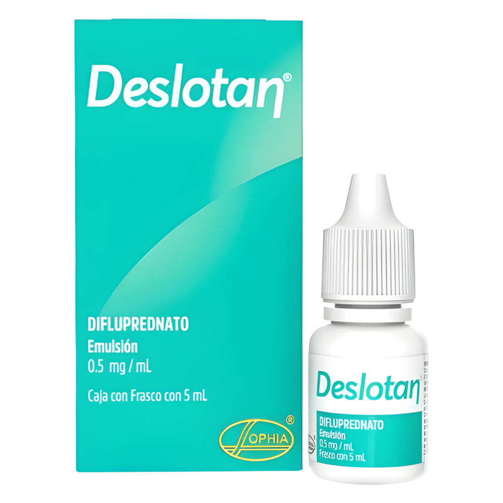 DESLOTAN EMULSION OFTALMICA 0.5 MG/ML FCO C/5 ML DIFLUPREDNATO LAB SOPHIA