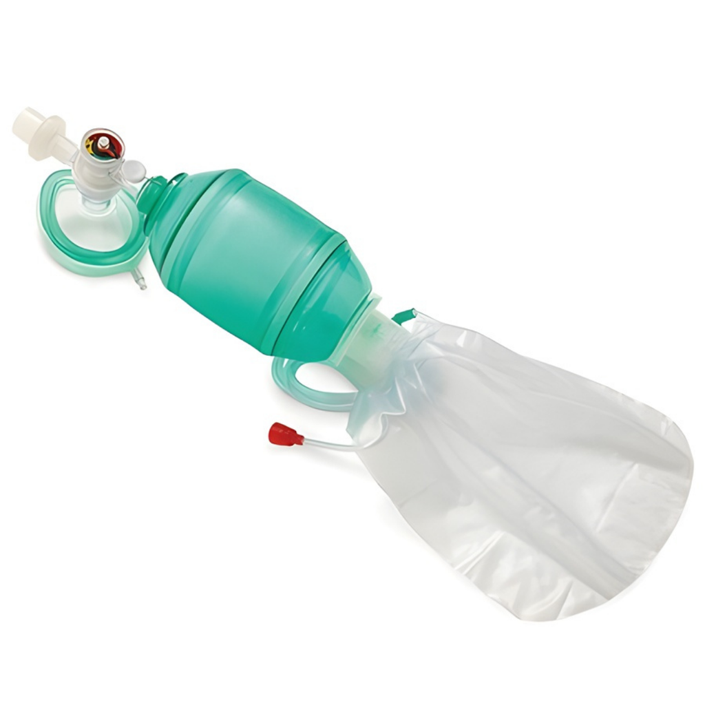 RESUCITADOR DESECHABLE ADULTO CON MANOMETRO INTEGRADO AIRFLOW REF AF5000MB SUNMED (AMBU)