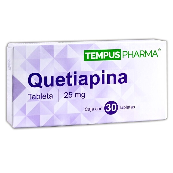 QUETIAPINA 25 MG C/30 TAB LAB TEMPUS PHARMA