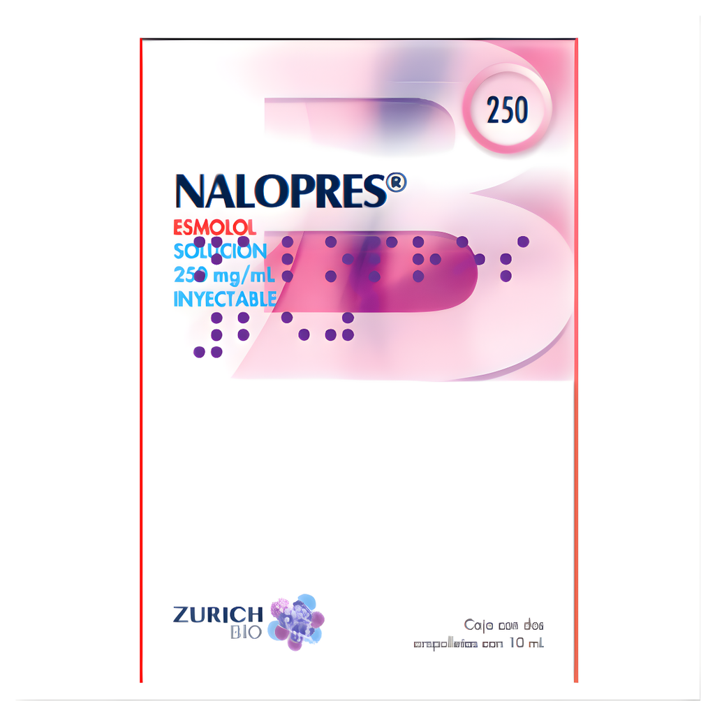 ESMOLOL SOL INY 250 MG/ML C/2 AMP 10 ML NALOPRES LAB ZURICH