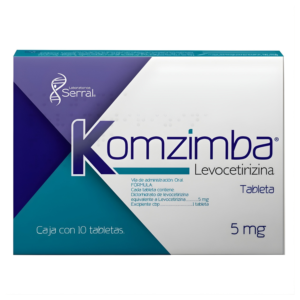 LEVOCETIRIZINA 5 MG C/10 TAB KOMZIMBA LAB SERRAL