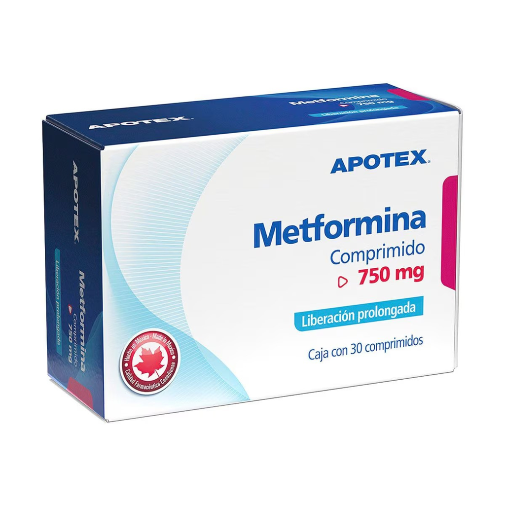 METFORMINA 750 MG C/30 COMPRIMIDOS LP LAB APOTEX