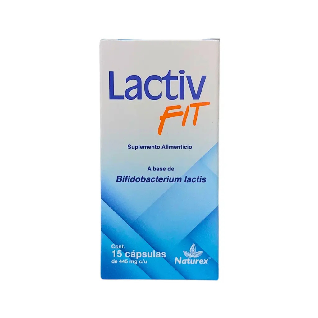 LACTIV FIT 445 MG C/15 CAP BIFIDOBACTERIUM LACTIS SUPLEMENTO ALIMENTICIO LAB NATUREX