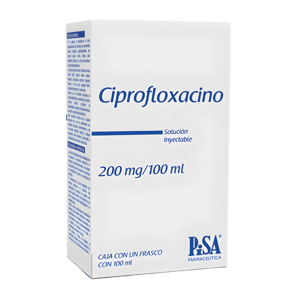 CIPROFLOXACINO SOL INY 200 MG/100 ML LAB PISA