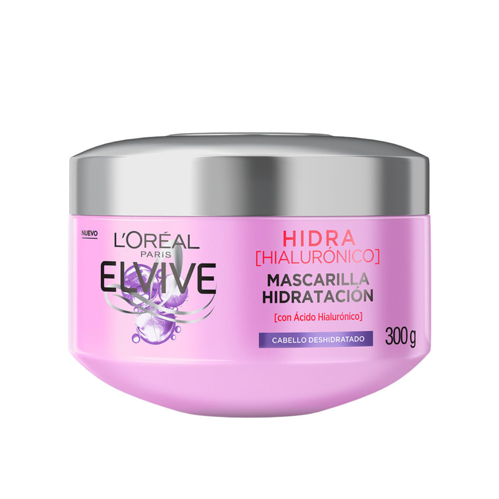 ELVIVE HIDRA 300 G MASCARILLA PARA CABELLO CON ACIDO HIALURONICO LOREAL PARIS