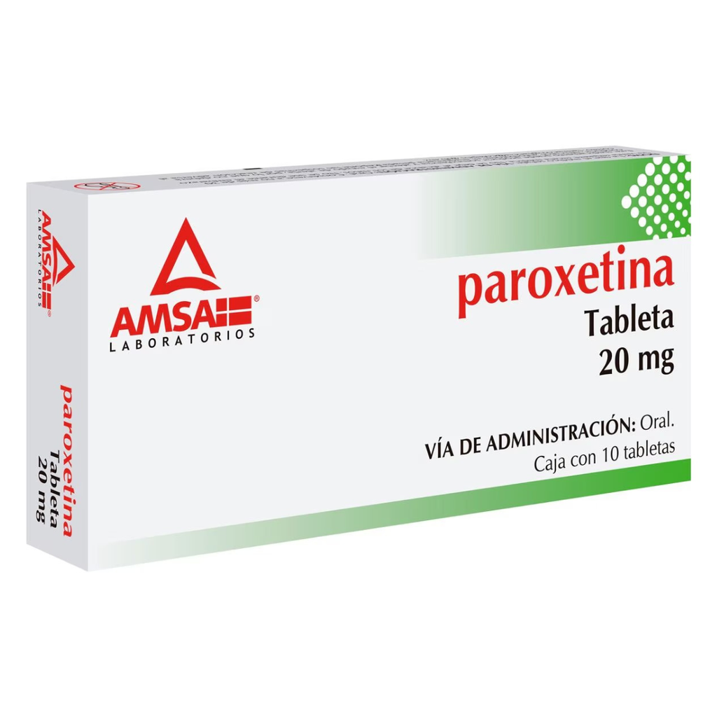PAROXETINA 20 MG C/10 TAB LAB AMSA