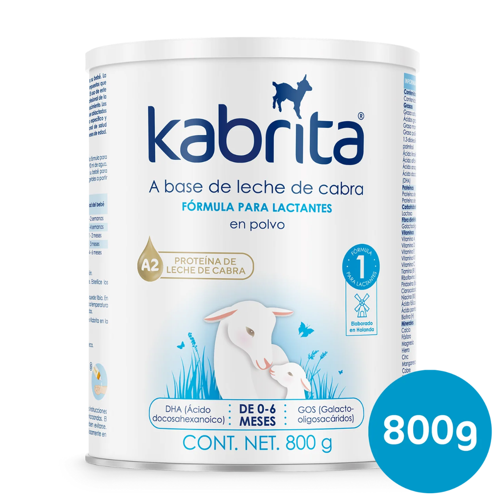 KABRITA ETAPA 1 800 G POLVO FORMULA PARA LACTANTES 0 - 6 MESES A BASE DE LECHE DE CABRA AUSNUTRIA