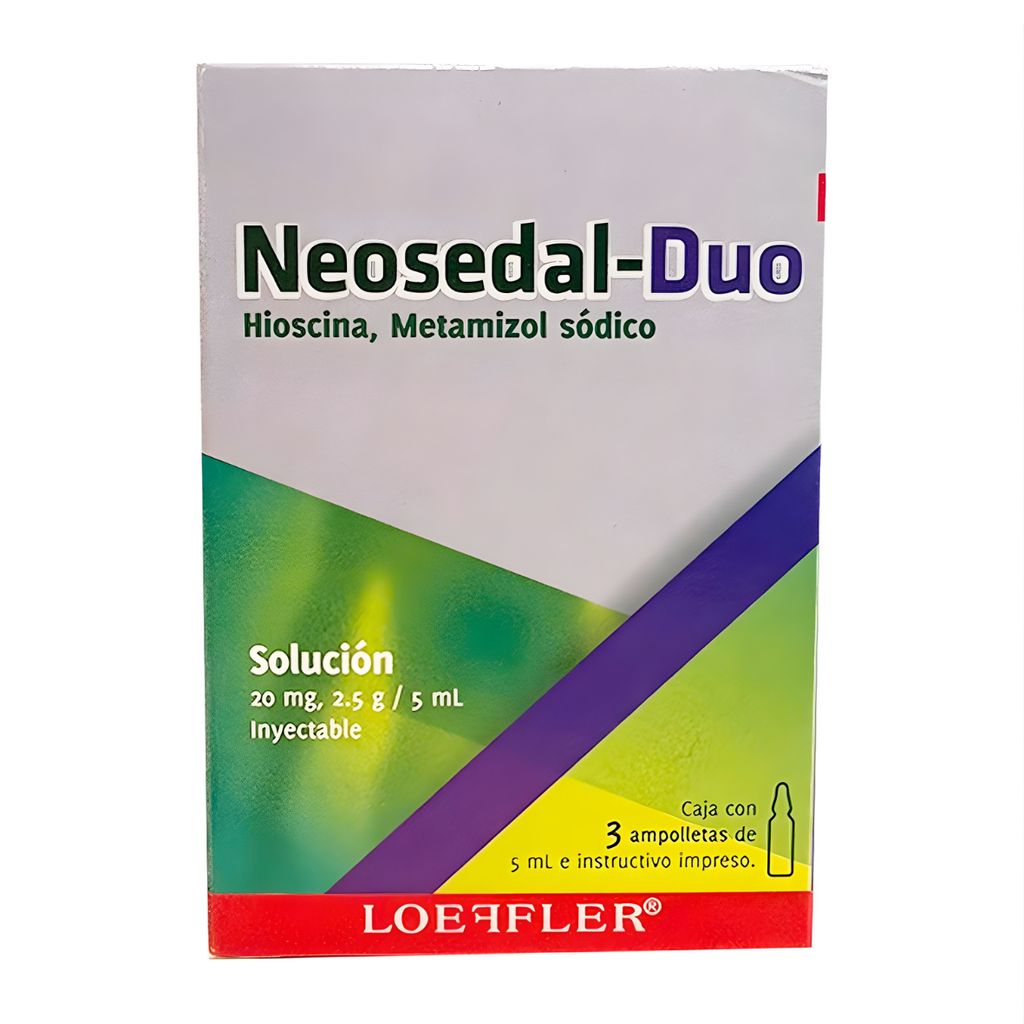 [4800] BUTILHIOSCINA METAMIZOL SODICO SOL INY 20 MG/2.5 G/5 ML C/3 AMP NEOSEDAL-DUO LAB LOEFFLER (BUSCONET)
