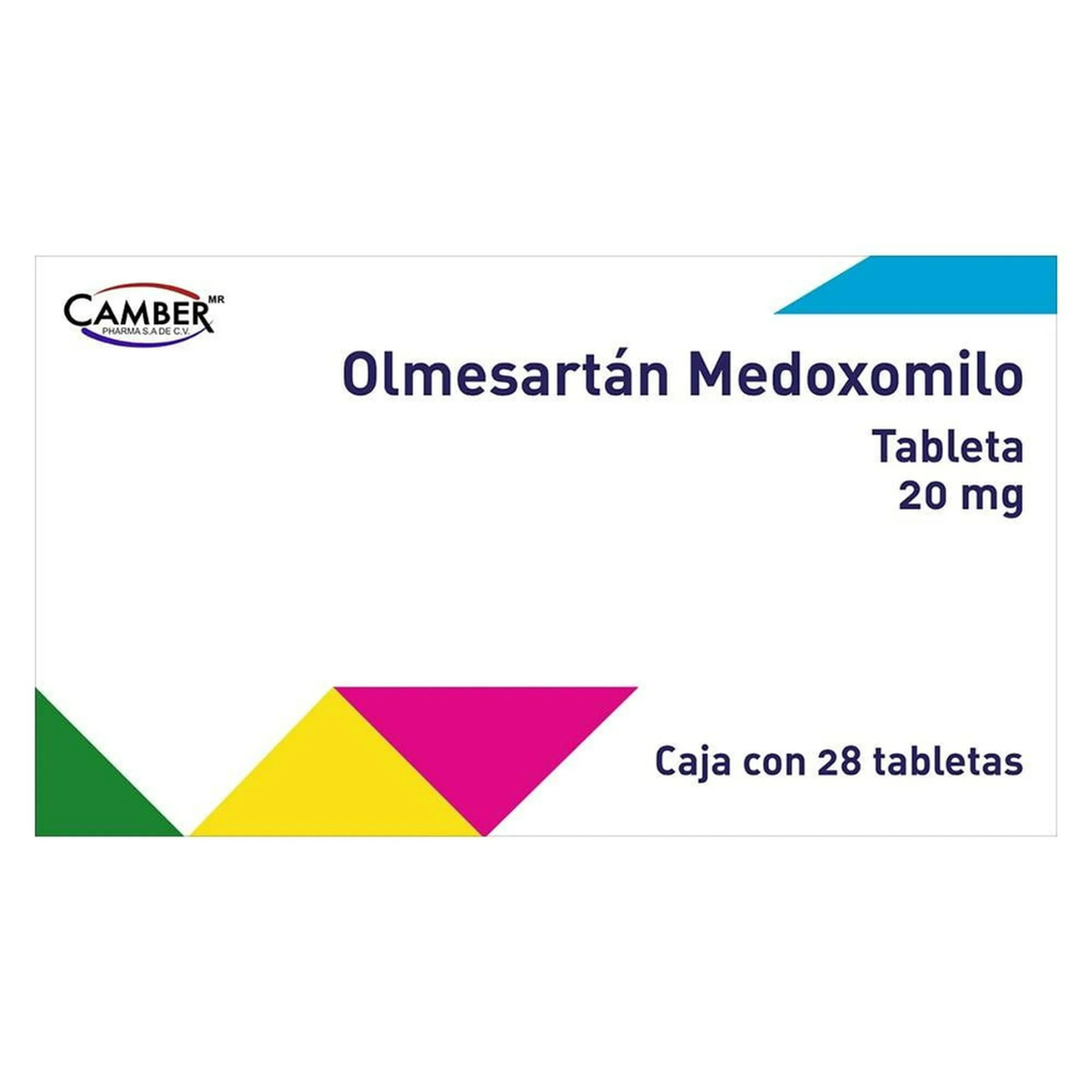 OLMESARTAN MEDOXOMILO 20 MG C/28 TAB LAB CAMBER PHARMA