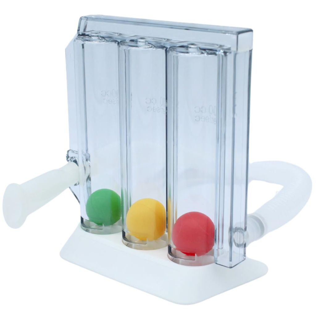 ESPIROMETRO DE INCENTIVO TRES CAMARAS PARA EJERCICIO PULMONAR B-SPIRO TRIBALL REF 18612002 BICAKCILAR (INSPIROMETRO)