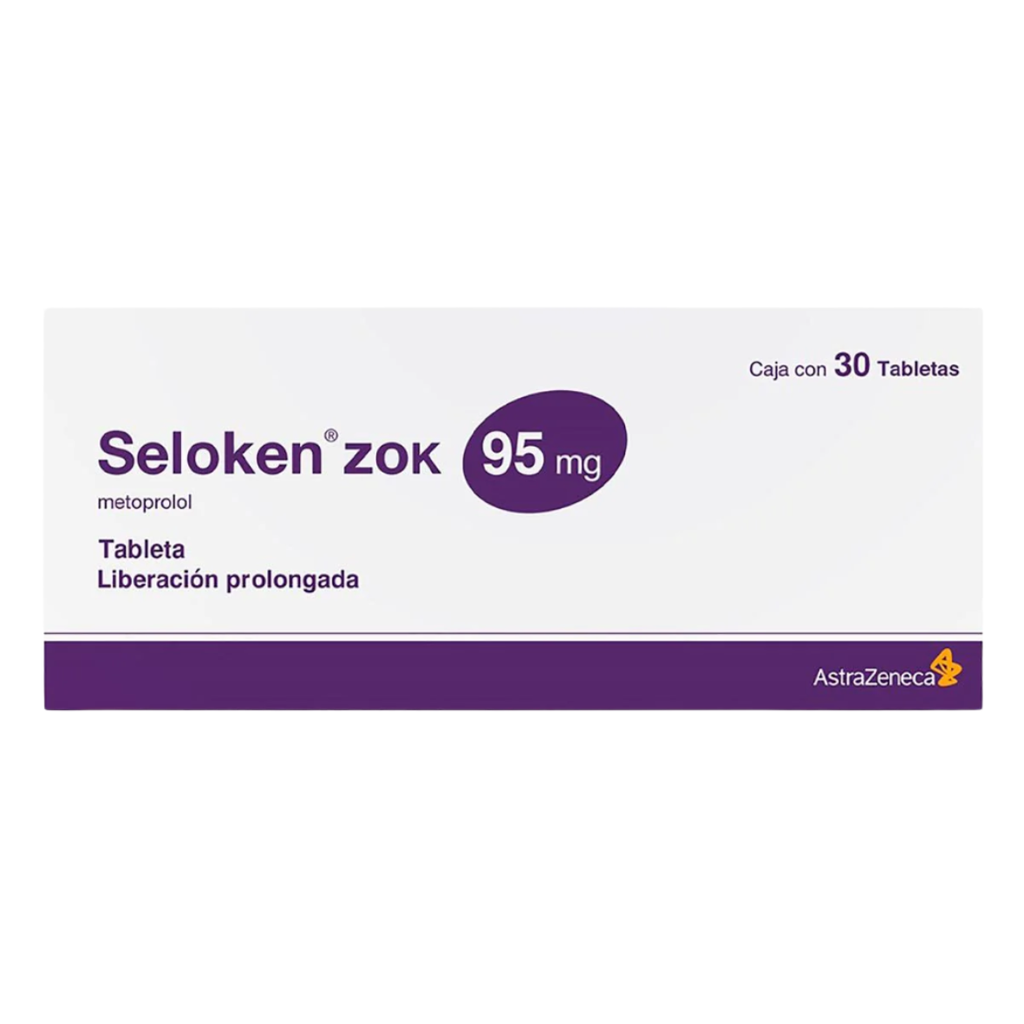 SELOKEN ZOK 95 MG C/30 TAB METOPROLOL LAB ASTRAZENECA