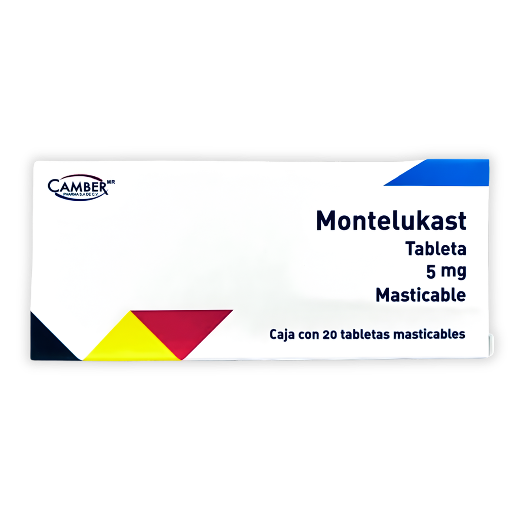 MONTELUKAST 5 MG C/20 TAB MASTICABLES LAB CAMBER