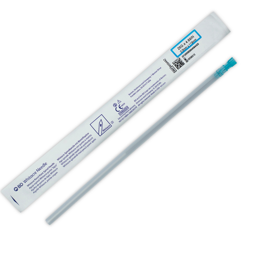 AGUJA WHITACRE 25 G X 4 11/16 IN LARGA REF 409442 AZUL BD