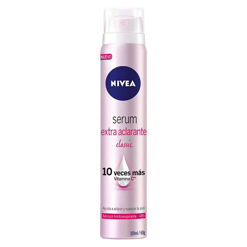 ANTITRANSPIRANTE AEROSOL NIVEA 100 ML SERUM TONO NATURAL CLASSIC CON VITAMINA C BEIERSDORF