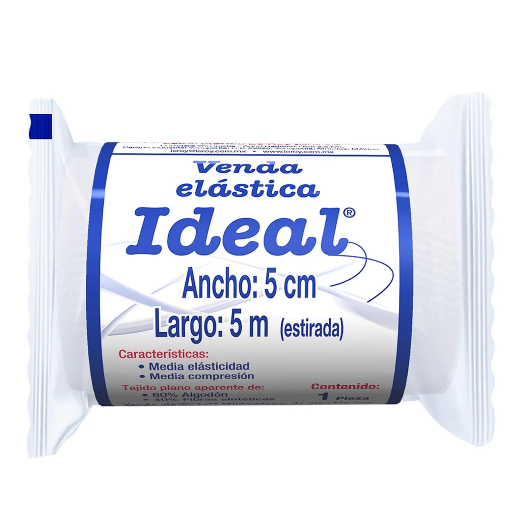 [4785] VENDA ELASTICA IDEAL 5 CM X 5 M PIEZA LEROY