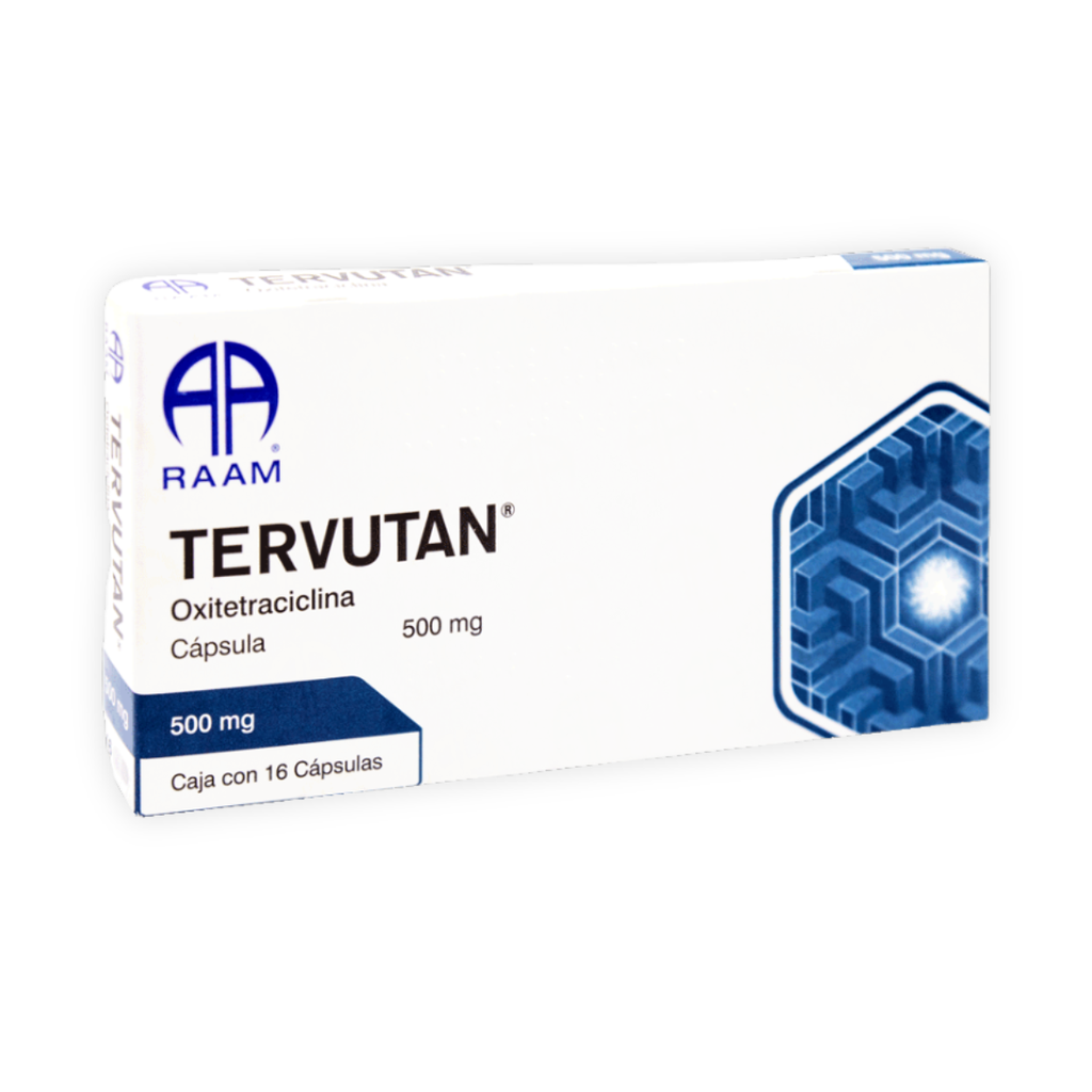 [4865] OXITETRACICLINA 500 MG C/16 CAP TERVUTAN LAB RAAM