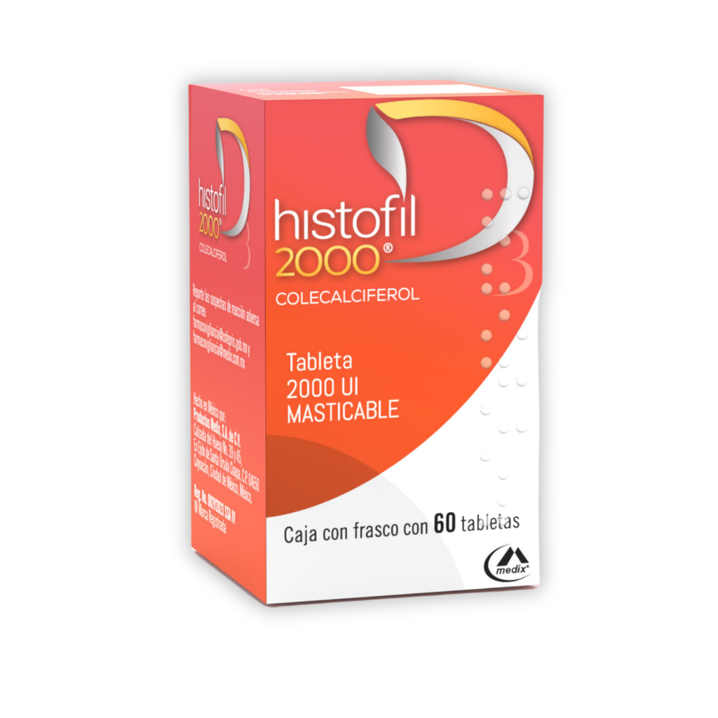 [4895] HISTOFIL 2000 UI C/60 TAB MASTICABLES COLECALCIFEROL LAB MEDIX