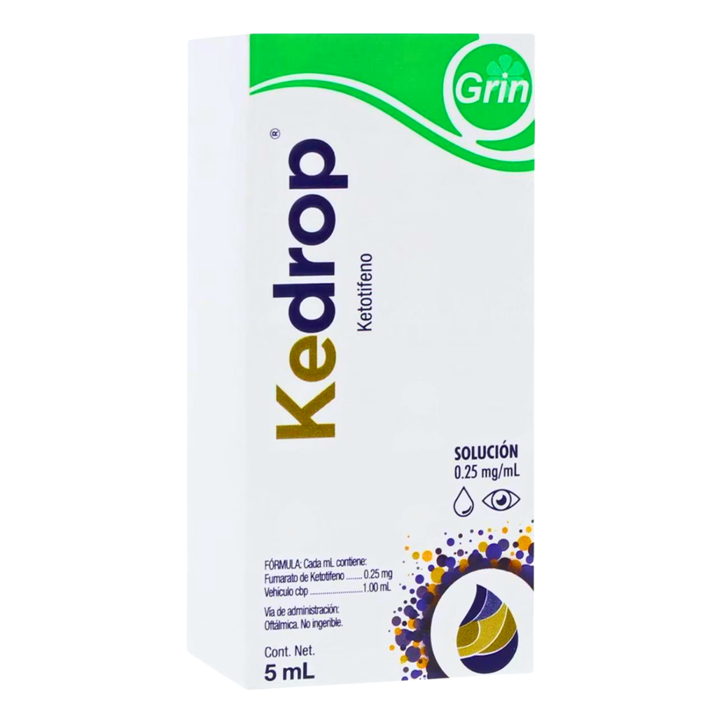 [4899] KEDROP SOL OFTALMICA 0.25 MG/ML FCO C/5 ML KETOTIFENO LAB GRIN
