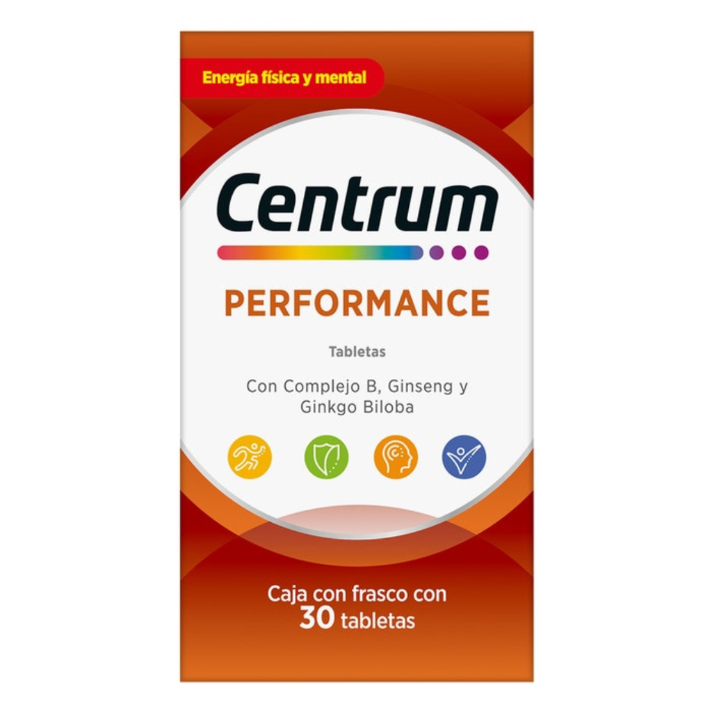 CENTRUM PERFORMANCE C/100 TAB COMPLEJO B GINSENG GINKGO BILOGA LAB GSK