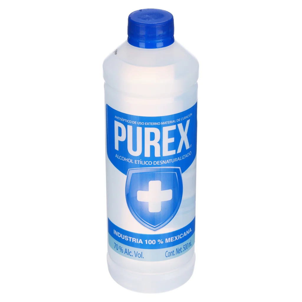 ALCOHOL 500 ML 70° AZUL PUREX