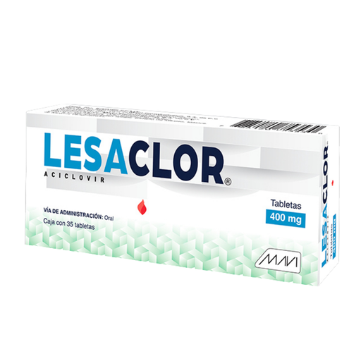 [1708] ACICLOVIR 400 MG C/35 TAB LESACLOR LAB MAVI