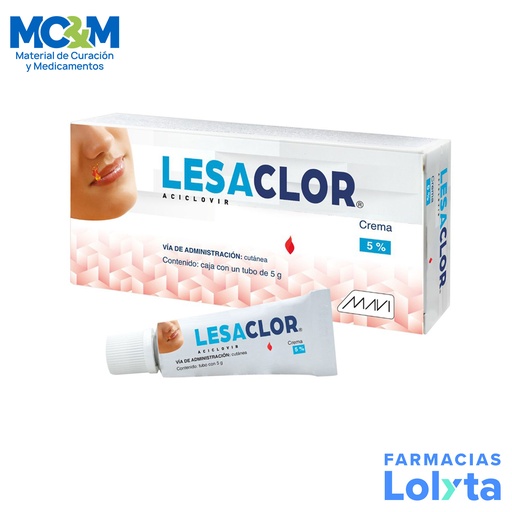 [1709] ACICLOVIR CREMA 5% C/5 G LESACLOR LAB MAVI