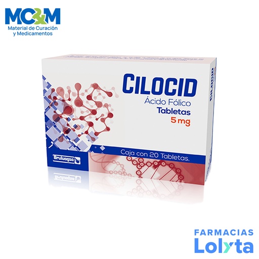 [1722] ACIDO FOLICO 5 MG C/20 TAB CILOCID LAB BRULUAGSA