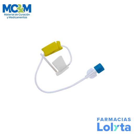 [986] AGUJA CON EXTENSION ESTERIL PORT A SITE 22G X 19MM LAB PISA