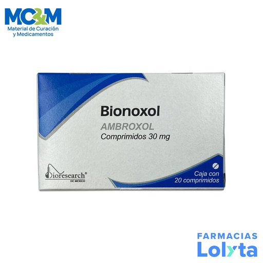[1001] AMBROXOL 30 MG C/20 COMPRIMIDOS BIONOXOL LAB BIORESEARCH