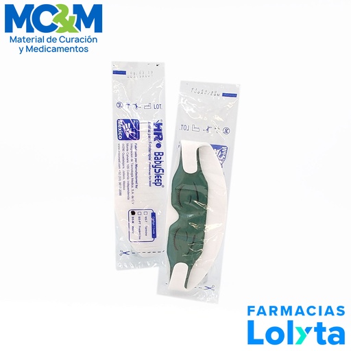 [2970] ANTIFAZ PARA PROTECCION DE FOTOTERAPIA CON CORREA DE SUJECION MACRO (GRANDE) COLOR VERDE HR-BS-M