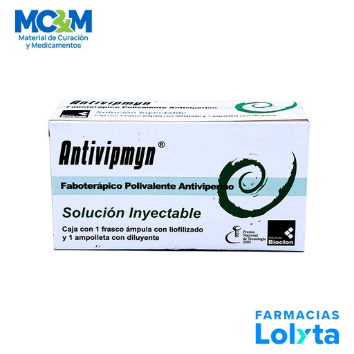 [106] ANTIVIPMYN SOL INY FABOTERAPICO POLIVALENTE ANTIVIPERINO LAB BIOCLON