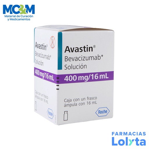 [110] AVASTIN SOL INY 400 MG/16 ML BEVACIZUMAB LAB ROCHE (RF)
