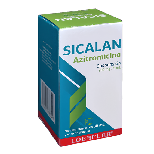 [1804] AZITROMICINA SUSPENSION 200 MG/5 ML FCO C/30 ML SICALAN LAB LOEFFLER