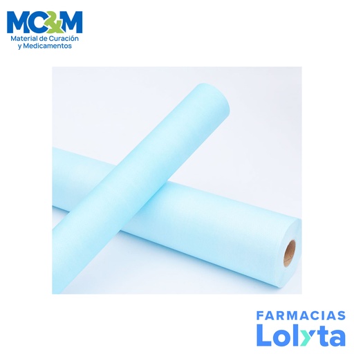 [4153] BOBINA DE PAPEL GRADO MEDICO CREPADO PARA ESTERILIZAR AZUL 110 CM X 30 KG BPC110030T PMG