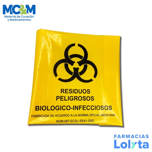 [141] BOLSA AMARILLA RPBI 55 X 60 CM CON FUELLE DH