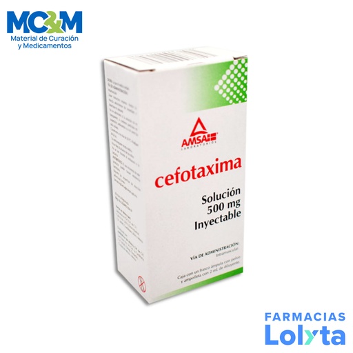 [2528] CEFOTAXIMA SOL INY 500 MG IM AMSA