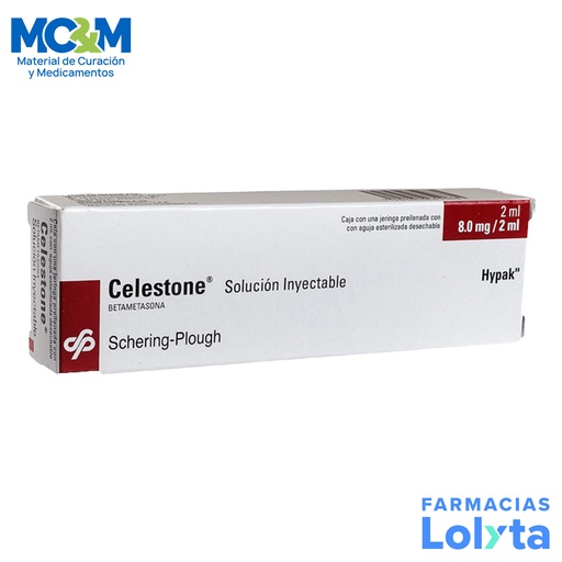 [1224] CELESTONE HYPAK SOL INY 8 MG / 2ML JERINGA PRELLENADA LAB SCHERING PLOUGH