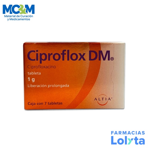 [1021] CIPROFLOX DM 1G CIPROFLOXACINO C/7 TAB ALTIA