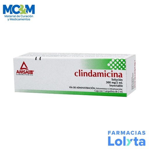 [2537] CLINDAMICINA SOL INY 300MG/2ML LAB AMSA