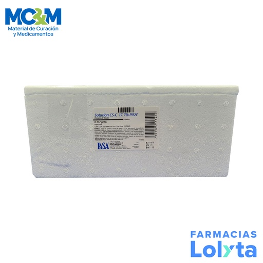 [1910] CLORURO DE SODIO 17.7% SOL INY 10 ML C/100 AMP SOLUCION CS-C LAB PISA
