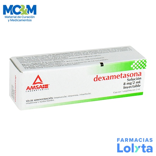 [2631] DEXAMETASONA SOL INY 8MG /2ML CRISTAL AMSA