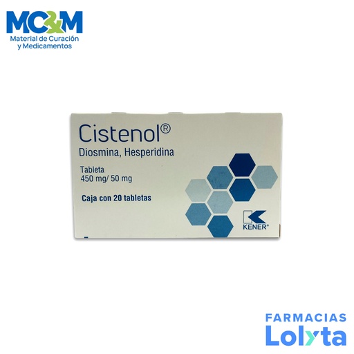 [318] DIOSMINA HESPERIDINA 450/50 MG C/20 TAB CISTENOL LAB KENER